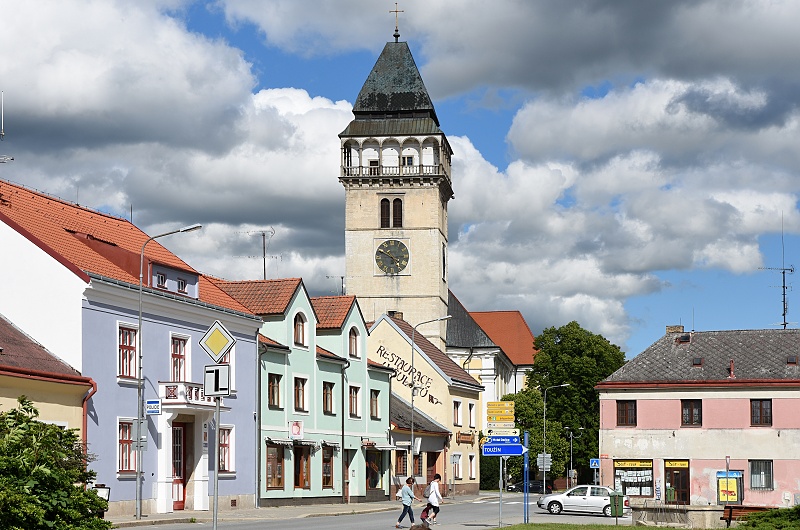 Vyhlídková věž kostela sv. Vavřince Dačice
